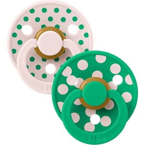 BIBS Залъгалки Bibs - Colour Studio Polka, 6-18 м, 2 броя, Petal/Cactus (12034106) - baby