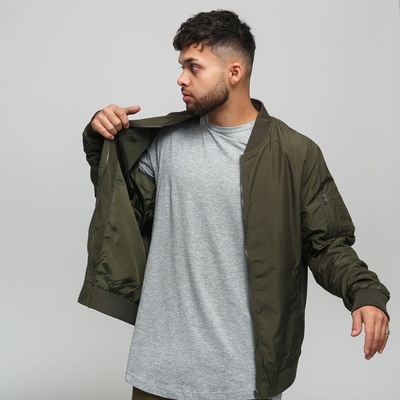 Urban Classics Light Bomber jacket tmavě olivová