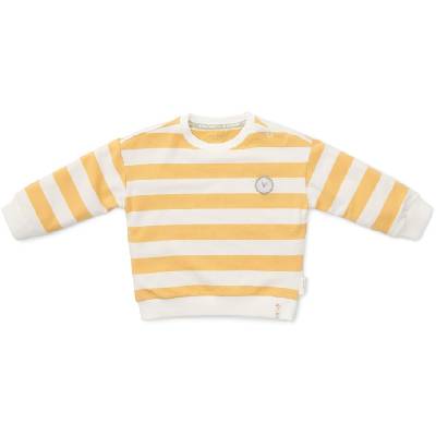 Бебешки суитшърт Little Dutch - Sunny Yellow Stripes, 74 cm, 6-9 м (CL24022006)