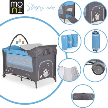 Image 1 of Moni Детска кошара Sleepy син (3800146248604)