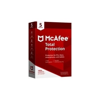 McAfee Total Protection 5 lic. Elektronická licence (MTP00QNR5RDD)