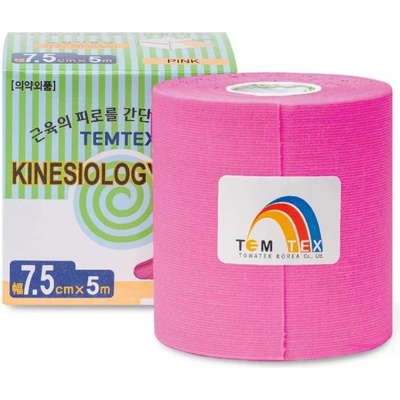 Temtex kinesio tape Classic růžová 7,5 cm x 5 m