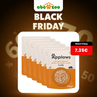 Applaws s kuracími prsiami a pečeňou v želé 6 x 70 g