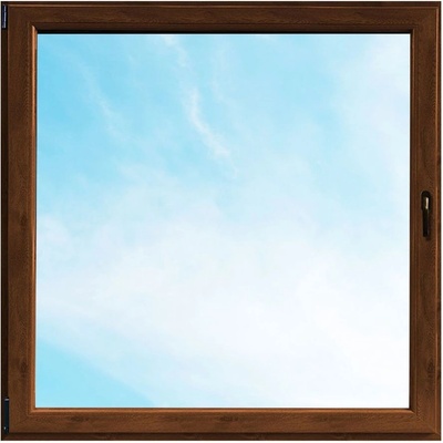 Solid Elements Standard Plastové okno OS 1, L, 90 × 90 cm, dvojsklo, 4 komory, ľavé, dub zlatý, W2VNBCZTK1.0012