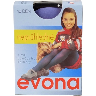 Evona dívčí neprůhledné jednobarevné punčochové kalhoty Terka – Zboží Dáma