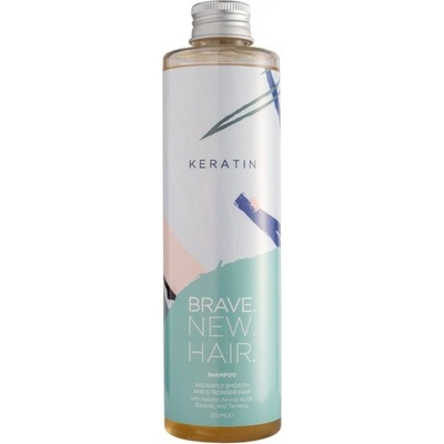 Brave New Hair bezsulfátový šampon s keratinem na nepoddajn hrubé a suché vlasy Keratin 250ml