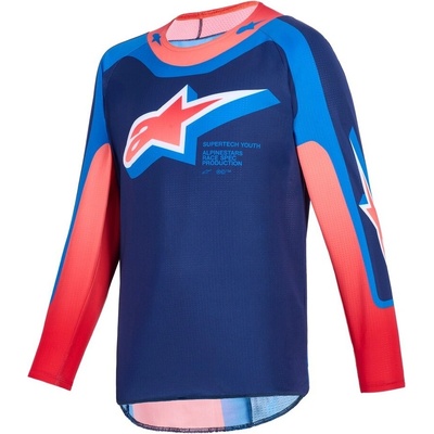 Alpinestars SUPERTECH VISTA YOUTH tmavo modrá/korálová/cobaltová 2026