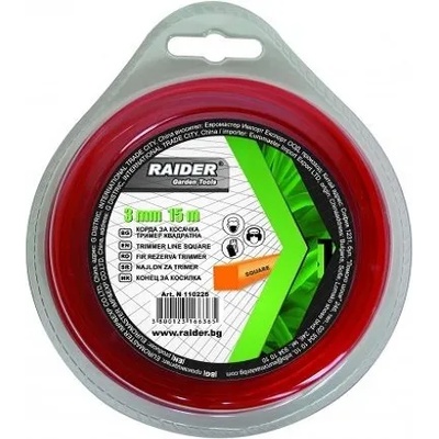 Корда за моторна коса квадратна 3mm х 15m Raider 110226
