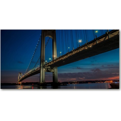 Foto obraz fotografie na skle Brooklynský most 100x50 cm