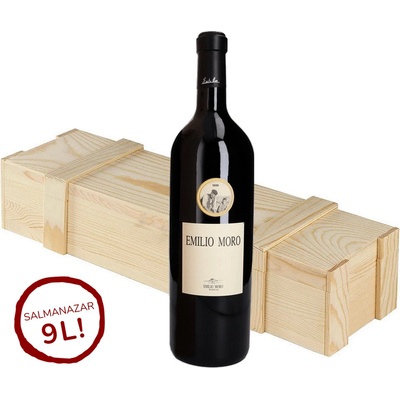 Emilio Moro Salmanazar suché červené 2019 14,5% 9 l (dřevěná kazeta)