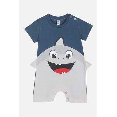 JOYCE Chlapecký overal krátký SHARK Modrá
