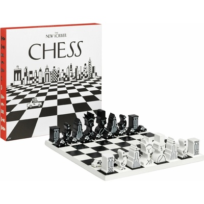 Šachy THE NEW YORKER, černá / bílá, Printworks