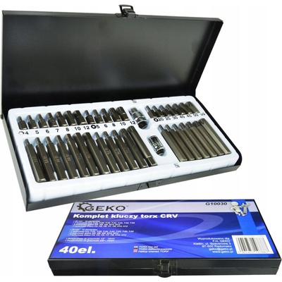 Sada bitov torx 40 dielna, CrV oceľ, GEKO