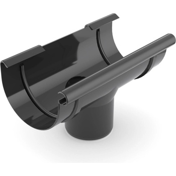 Bryza PVC vývod 125/90 mm čierny