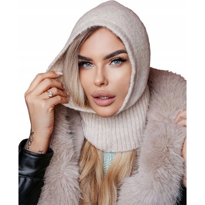 Fashionweek dámská kukla WOOL01 Béžový