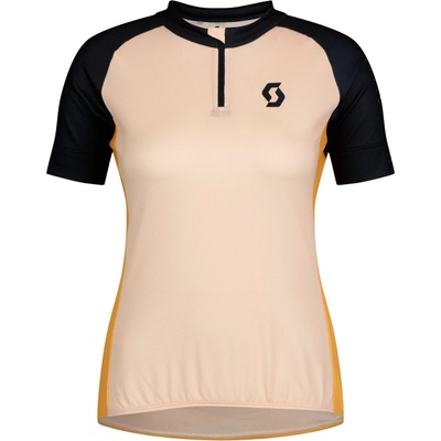 Scott Дамска фланелка с къс ръкав за колоездене Scott Women's Jersey Endurance 20 S/S Cycling jersey - Sugar Pink / Dark Blue - размер XS (156-2311-0311)