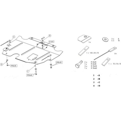 Kryt pod motor FORD GALAXY II VAN (WA6) - Plech - 8595698041685