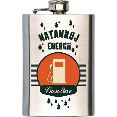 Placatka na alkohol 200 ml - natankuj energii (Dárková placatka s obrázkem)