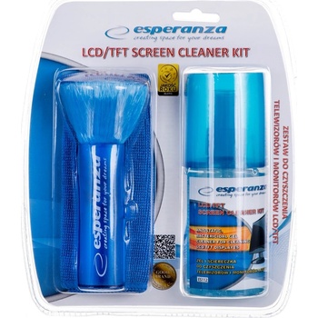 Esperanza ES112 čistící sada na LCD TFT čistící gel hadřík antistatický kartáč 200 ml (ARCESPCZY0001)