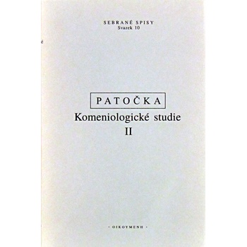 Komeniologické studie II. - Jan Patočka