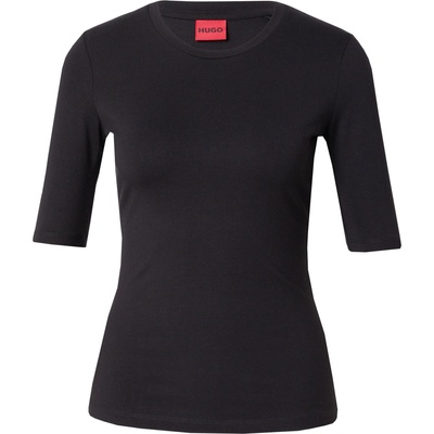 HUGO Тениска 'Darnelia' черно, размер XL