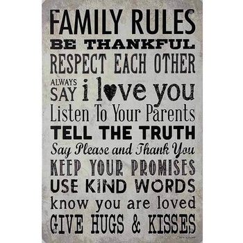 Ceduľa Family Rules