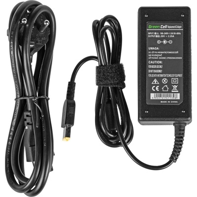 Зарядно за лаптопи Lenovo, 45W / 20V / 2, 25A / правоъгълен конектор (ZZ/LEN20225Y)