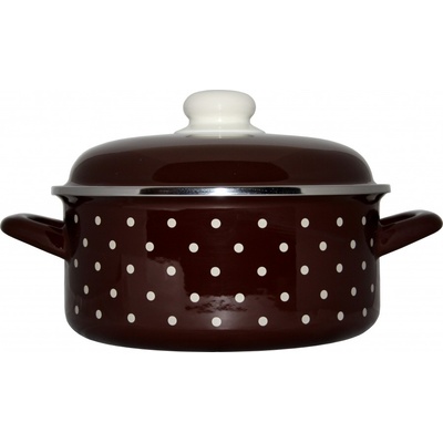 Metalac Bodka Randlík s pokrievkou 14 cm 1L hnedý