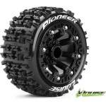 LOUISE RC Гуми Louise RC ST-PIONEER 1/16 Truck Tire Set Mounted Sport Black 2.2 Wheels LOUT3278SB (LOUT3278SB)