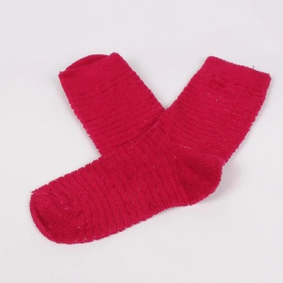 Детски меки чорапи в цвят бордо