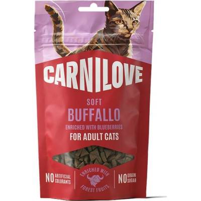 CARNILOVE Cat SOFT Snack Buffallo enriched with Blueberries 50 g