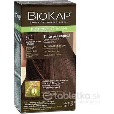 Biosline Biokap nutricolor farba 5,0 svetlá hnedá