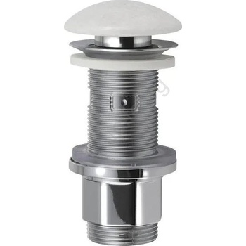 Sapho - Слив за умивалник Click-Clack BLOK, Ø 6, 7 см, мрамор/бял (SH0769)