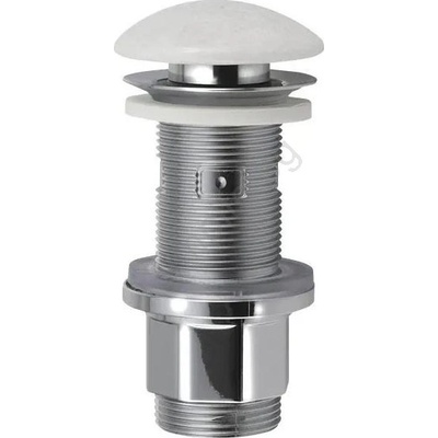 Sapho - Слив за умивалник Click-Clack BLOK, Ø 6, 7 см, мрамор/бял (SH0769)