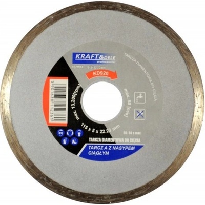 Diamantový kotouč pro řezání betonu Kraft&Dele KD920, 115 mm, 1 ks