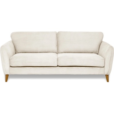 Scandic Бял диван от рипсено кадифе 206 cm Paris - Scandic (14392SN LIN2)