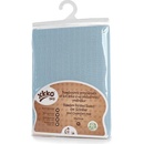 Xkko bmb Kikko Bambusové prestieradlo s gumou Mint Baby Blue Cross 50x70