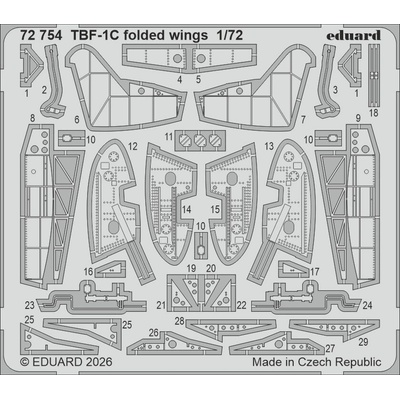 EDUARD HOBBY BOSS TBF-1C folded wingsrecommended for 1:72