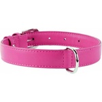 COLLAR Плосък кожен нашийник розов 27 - 36см, 15мм