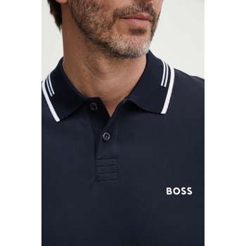 BOSS Green тениска с яка мъжка с памук Paul (50506193)