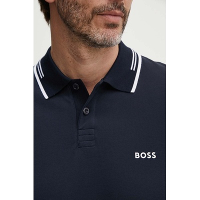 BOSS Green тениска с яка мъжка с памук Paul (50506193)