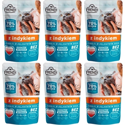 Frendi kousky v omáčce s krůtím masem 6 x 100 g