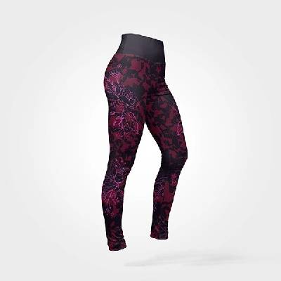 Takoy Panel se střihem 44 legíny Slim fit abstrakt 3 plavkovina-NS-16083