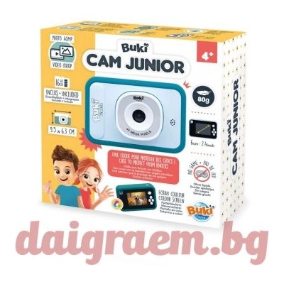 Buki France Детски фотоапарат за видео и снимки buki pv011 (bkpv011)