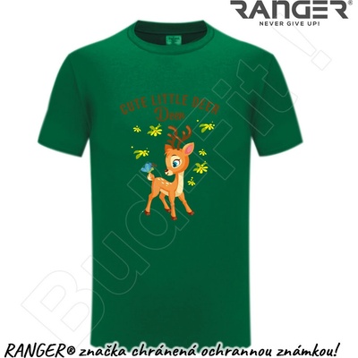 Ranger tričko motív Cute Little Deer zelená