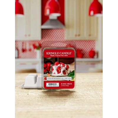 Kringle Candle vonný vosk Strawberry & Cream 64 g