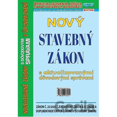 Nový Stavebný zákon 2025