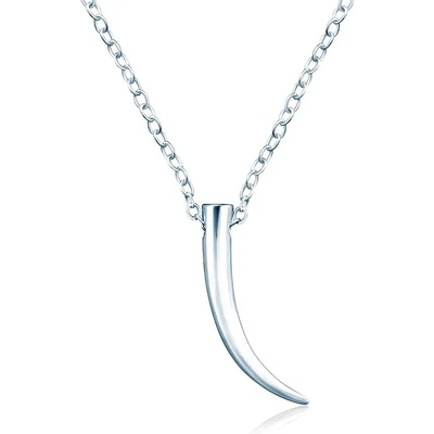 SAVICKI Колие с вълчи зъб Savicki: сребро