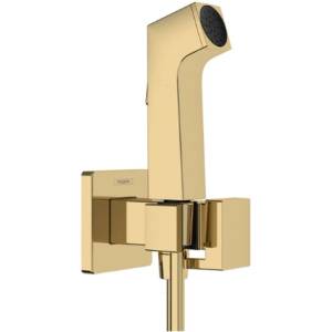 Hansgrohe - Стенен вентил с ръчен душ за биде, полиран златист вид 29231990 (29231990)