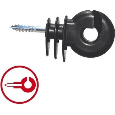 Izolátor pro elektrické ohradníky AKO, Easy Drill velký s vrutem 6 mm EDX